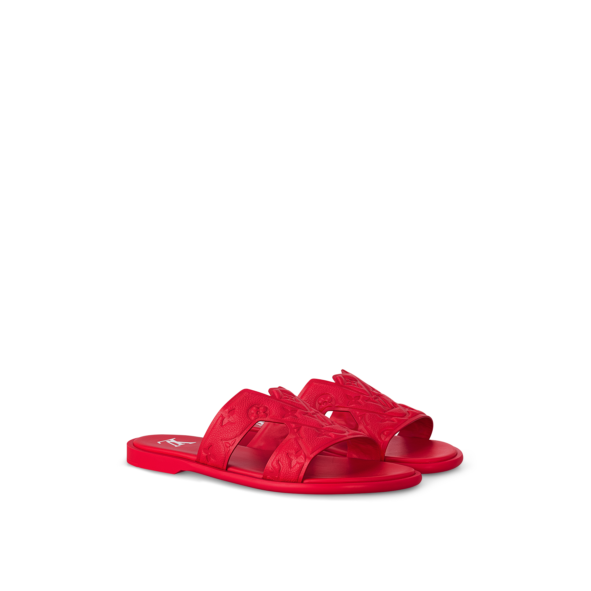 Louis vuitton red discount slides